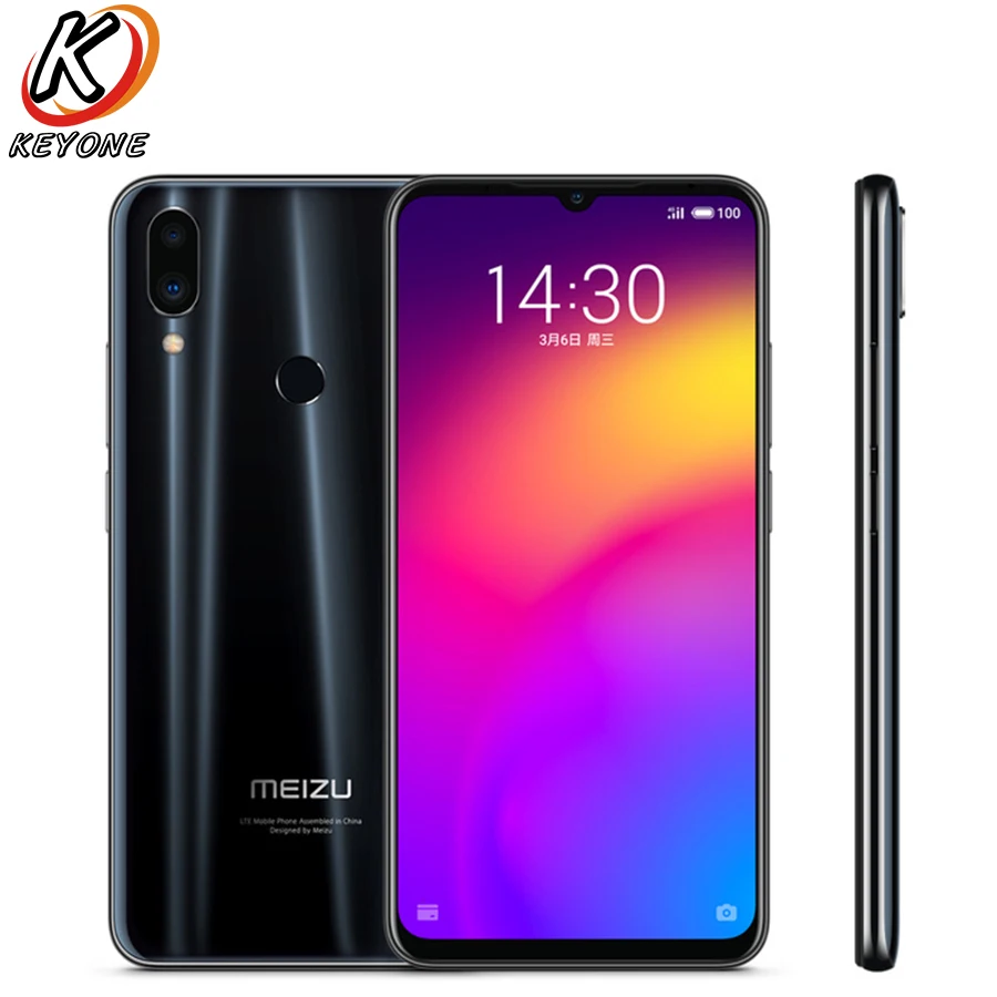 Meizu Note 9, 4G LTE мобильный телефон, 6,2 дюймов, 4 ГБ, 64 ПЗУ, Snapdragon 675, Android 9,0, полноэкранный телефон, 4000 МП, мАч, телефон