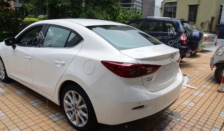 ABS задний спойлер Неокрашенный для Mazda 3