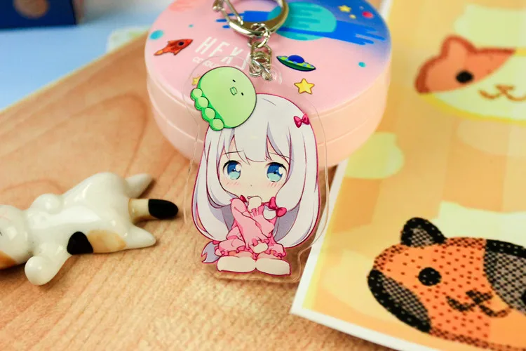 as pictured Аниме эроманга-сэнсэй Izumi Sagiri акриловая фигурка кулон брелок украшение Коллекция Модель игрушки Косплей - Цвет: as pictured