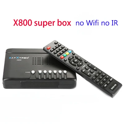x800 no wifi IR Satxtrem X800 HD спутниковый ТВ приемник с Wifi MT7601 DVB S2 Цифровой Full HD 1080P Поддержка Cccam тюнер ТВ приемник - Цвет: x800 no wifi IR