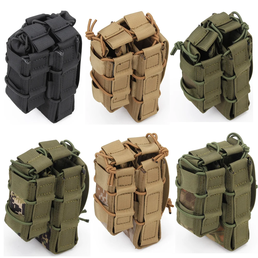 Тактическая Сумка Molle Mag 9 мм 5 56 двойные сумки для хранения 1000D нейлоновые военные