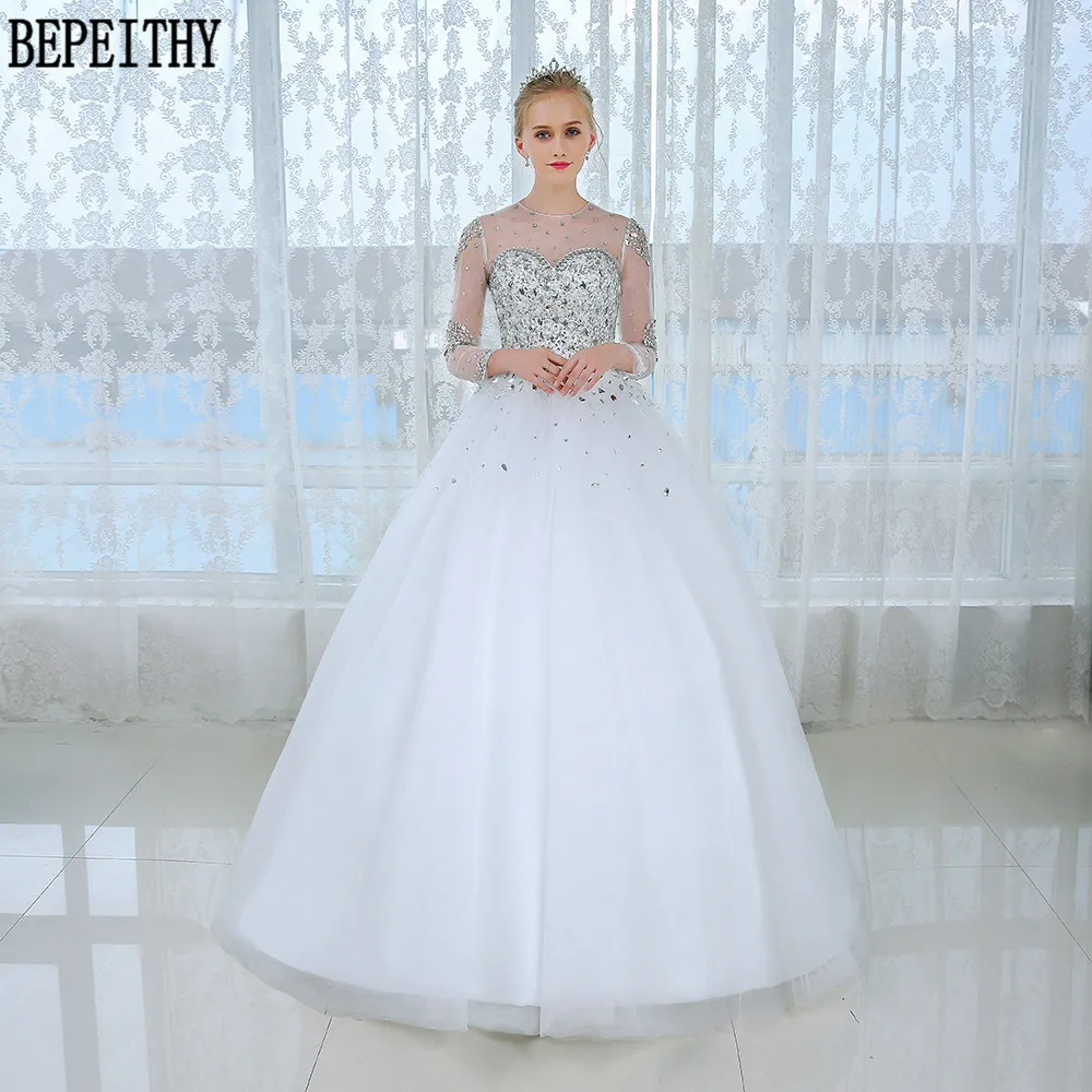 Бальное платье BEPEITHY Casamento с длинным рукавом свадебное 2019 горячая распродажа