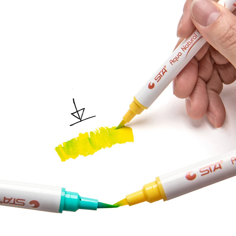 Набор мягких ручек кистей для рисования акварельные маркеры ручки с надписями