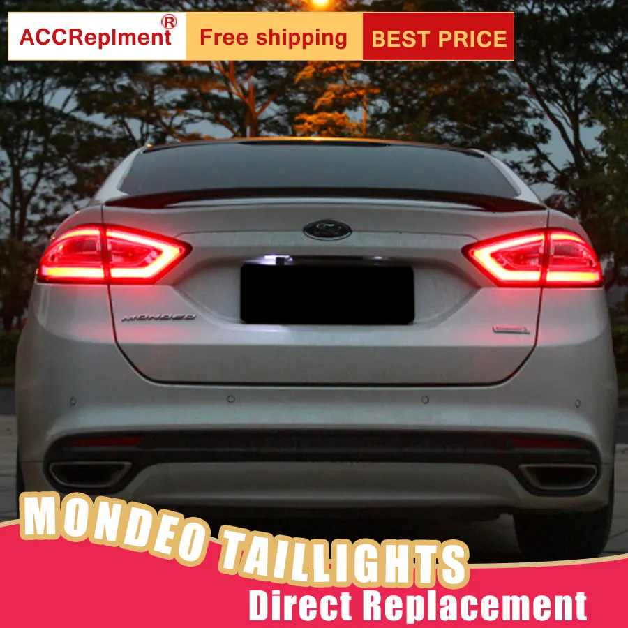 

New LED Taillights Assembly For Ford Mondeo 2013-2016 LED Rear Lamp Brake Reverse Light Rear Back Up Lamp DRL Car Tail lights