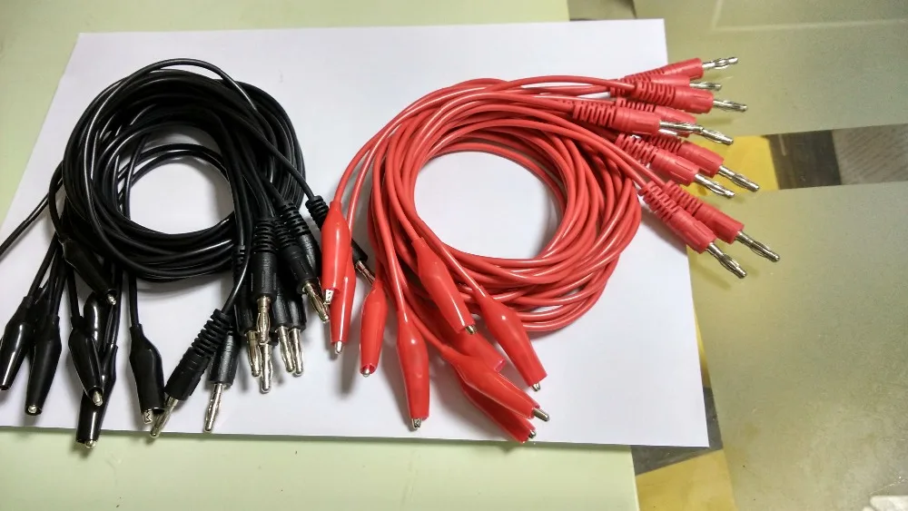 Силиконовый тестовый зонд напряжения 20 шт. хомут Кабель с разъемом типа