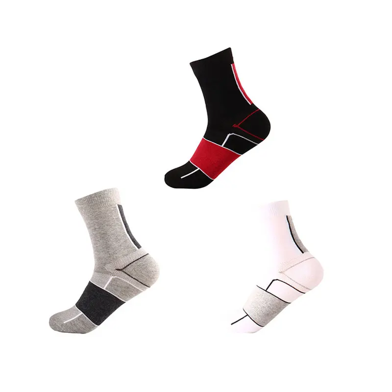 1 пара хлопок высокое качество эластичный Профессиональный дышащая Вело-носки
