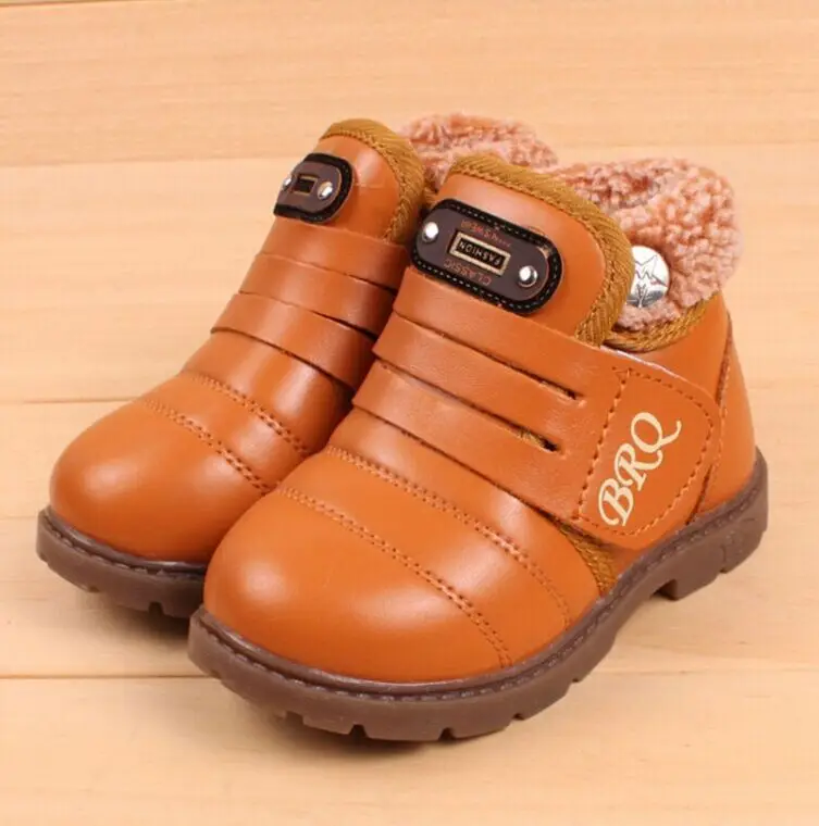 Зимние сапоги для детей теплые хлопка обувь зима тканей толстый детская размер 21