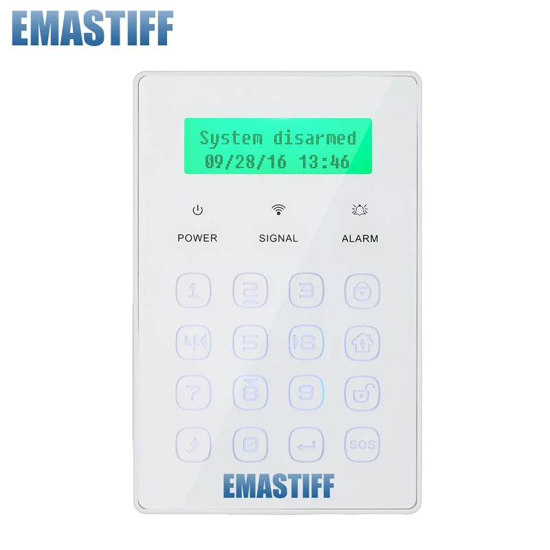 

free shipping!NEW Wireless Menu Ultra-thin touch Password Keypad Keyboard 433MHz Just For GSM PSTN Our Alarm System