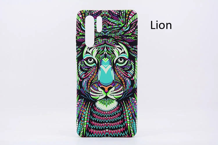 Lion Светящийся в темноте ночной светящийся чехол для huawei P30 Pro Tiger Elephant Lion Wolf защитный чехол - Цвет: Lion