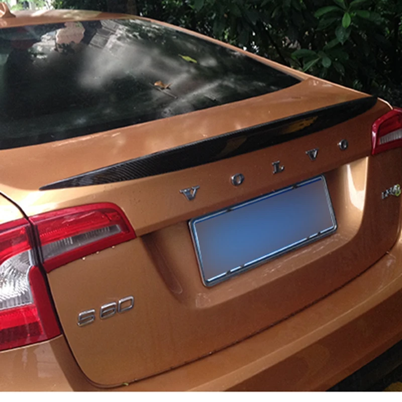 Задний спойлер для Volvo S60 из углеродного волокна багажника 2014 2015 2016 2017 S60|trunk wing|spoiler