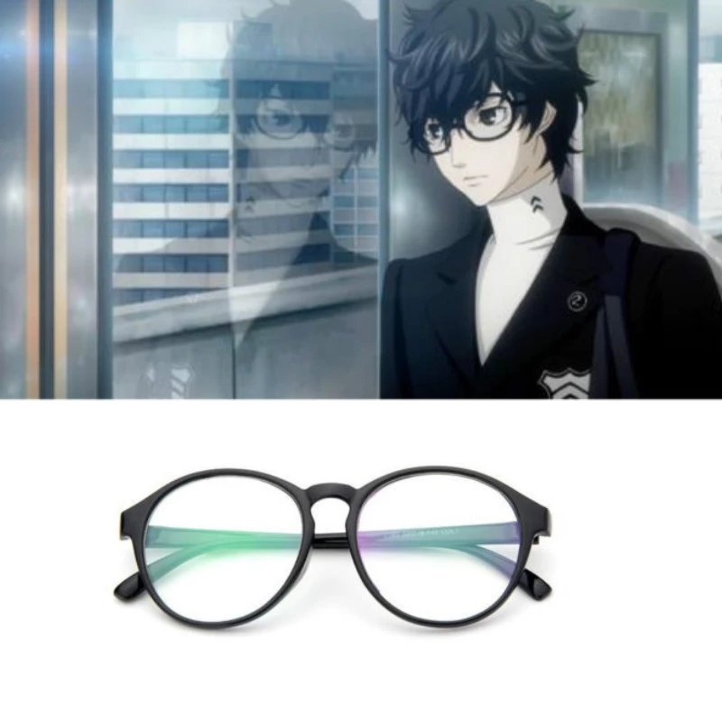 Persona 5 футаба Сакура Kurusu Akatsuki Akira джокер черные круглые очки косплей реквизит