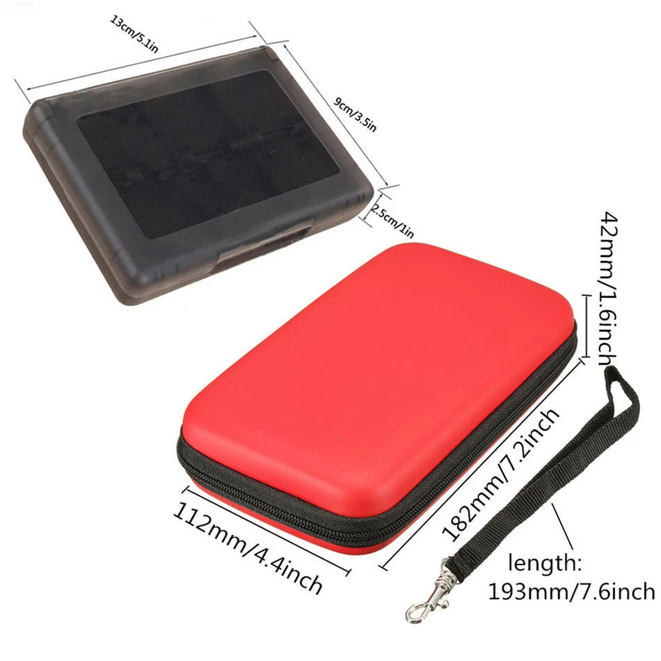 Для New 3DS XL жесткая защитная сумка EVA + чехол для игровой карты памяти
