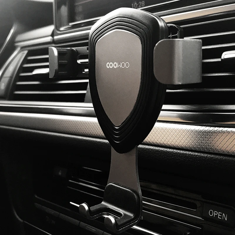Умный Автомобильный кронштейн Xiaomi Mijia COOWOO с датчиком гравитации, управление одной рукой, многофункциональное устройство, совместимый с зажимом на выходе воздуха