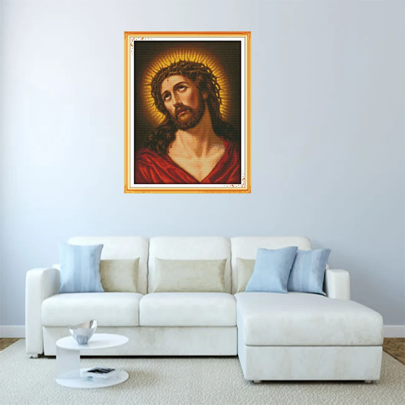 Набор для вышивки крестиком из Индии с Иисусом Христа Амоном | Дом и сад