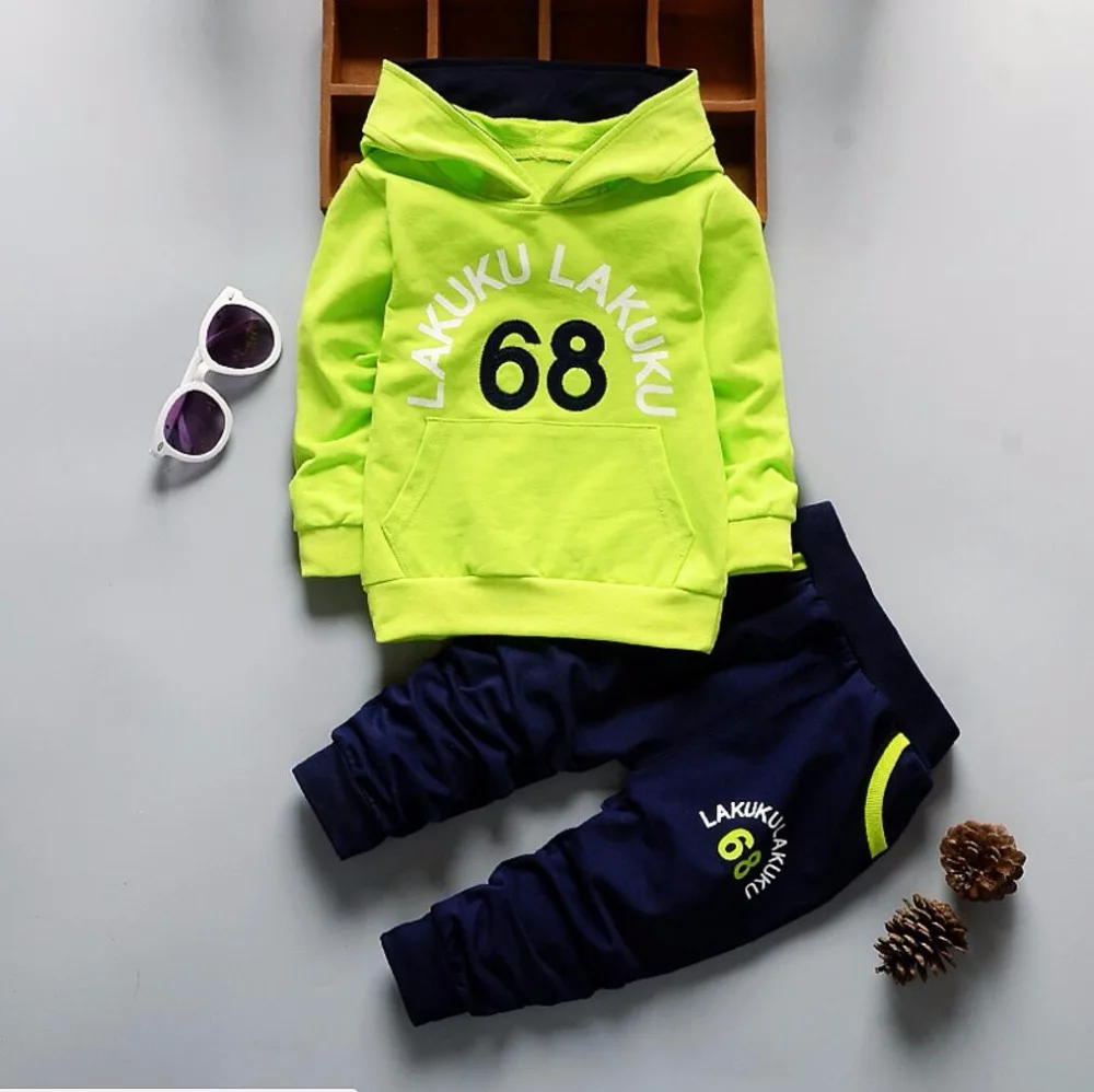 Conjunto de Roupas criancas Menino Roupa do bebe Define algodao Criancas толстовки Terno Dos Esportes 1-5 t Das Meninas Dos M