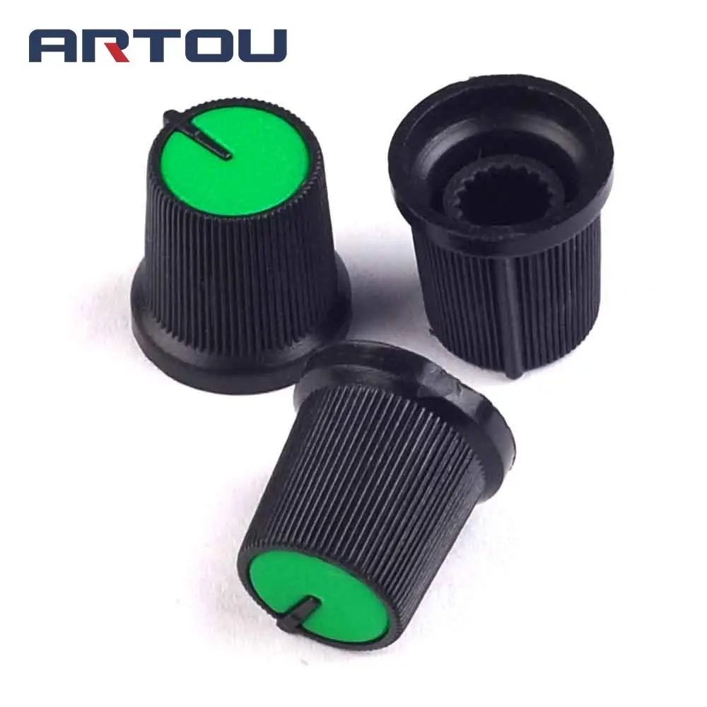 Пластиковые ручки потенциометров для одиночных и двойных 10 шт.|potentiometer knob|knobs for