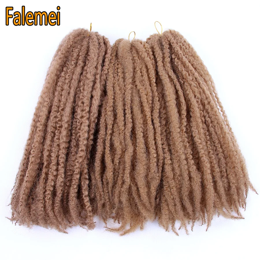 FALEMEI вязанные крючком косички Marley волосы 18 дюймов 100 г/упак. Омбре для наращивания