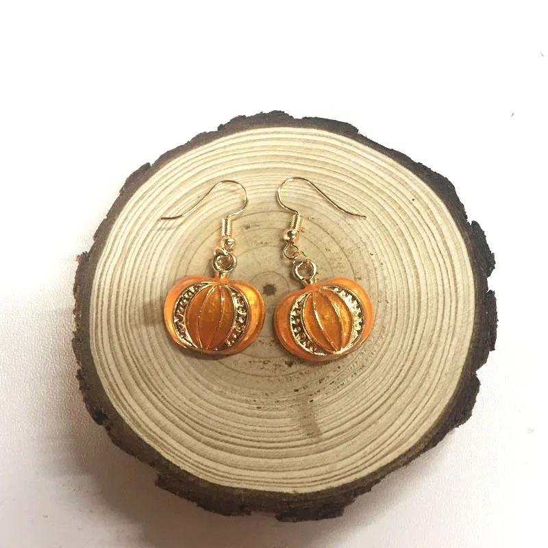 Vintage Pumpkin Earrings For Women Bohemian Drop Long Earing Fashion Femme Love Embroidery Modern Jewelry New JE0023 | Украшения и