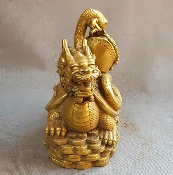 chinese China brass Feng shui xuan wu turtle snake Beast Ruishou lucky statue | Statues &amp Sculptures