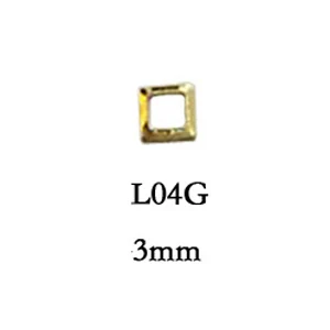 L04G 100pcs 100 шт. ногтей Книги по искусству шпильки площадь Треугольники ромбической цвета: золотистый, серебристый металл ногтей Книги по искусству Стад Ювелирные изделия DIY аксессуары для ногтей 3D украшения - Цвет: L04G 100pcs
