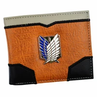 new arrival attack on titan wallet mens short purse cool design