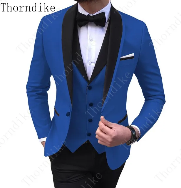 Свадебные костюмы Thorndike для мужчин облегающие деловые повседневные Костюмы