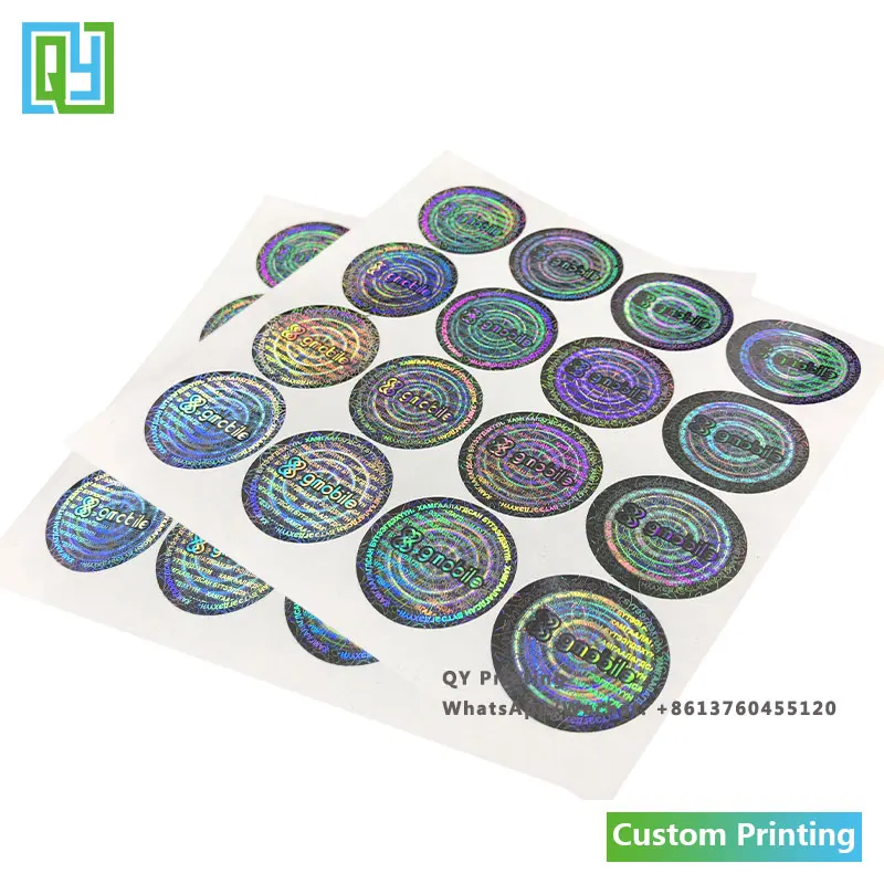 10000 шт. таможня напечатала голограммы безопасности Стикеры с лазерной