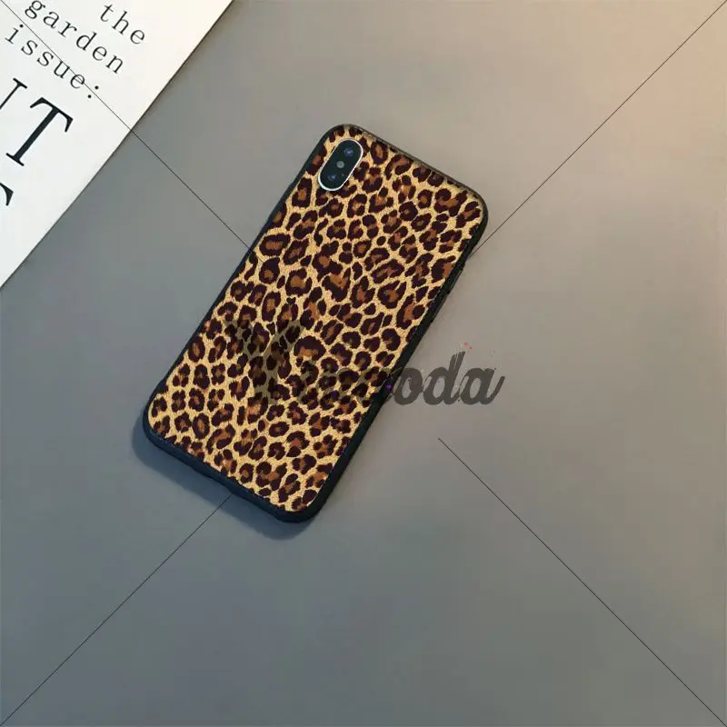 Yinuoda Мода Красочные леопардовым принтом DIY роскошный высококачественный защитный чехол для iPhone6S, 6 plus, 7, 7 plus, 8, 8 Plus, X Xs Макс 5 5S XR