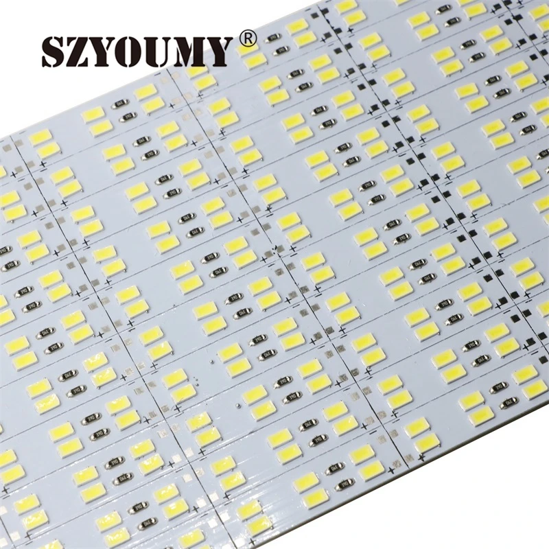 SZYOUMY 0,5 м 1 м SMD 5630 двухрядные 6500 K CW+ 3500 K WW двойной Цветовой микс 4000 K, DC12V 72 144 SMD 5630 Светодиодный жесткий стойкая LED полоса света