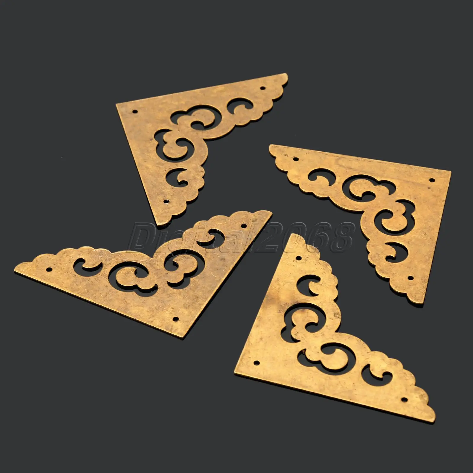 4 шт. медные кронштейны в античном стиле мебельная фурнитура для шкафа багажника