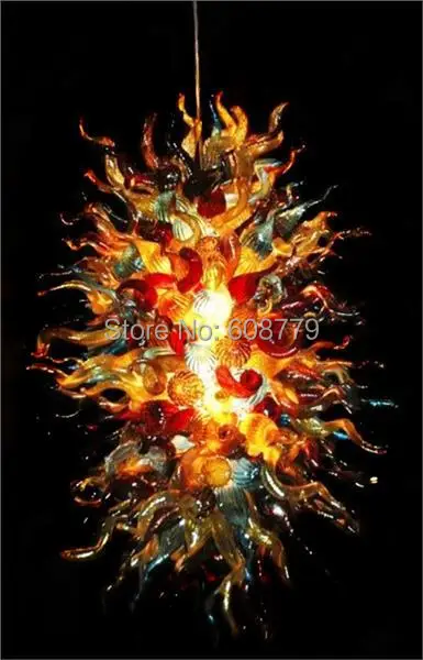 

Free Shipping Multi Colored Blown Glass Chandelier Crystals Parts