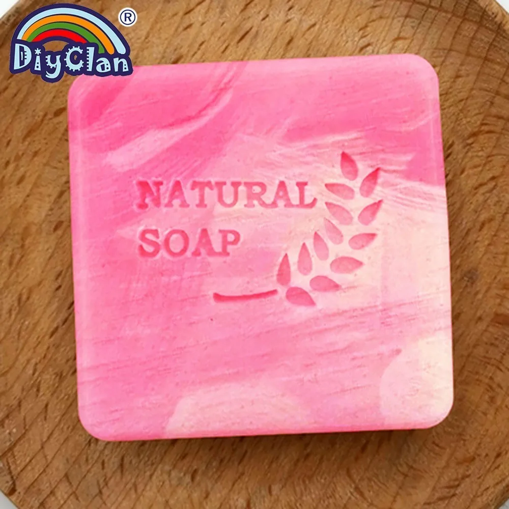 Handmade natural soap stamp mold diy leaf pattern organic glass resin chapter Acrylic custom Z0165NS | Дом и сад