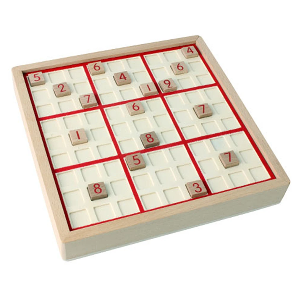 Sudoku Chess Chess Logic Training Board Children Intelligence Reasoning Toys Children Gifts Wooden Game Toys with Sudoku Books