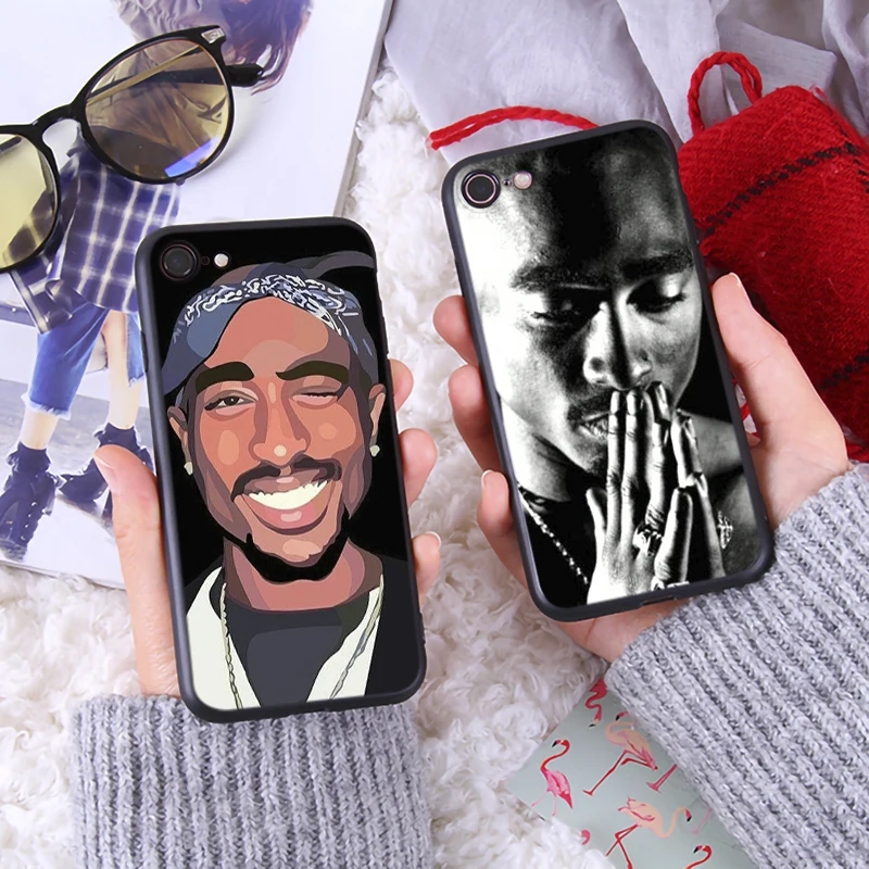 Чехол для телефона Tupac и Biggi iphone7 8 Plus роскошный мягкий силиконовый чехол iPhone8 6 6s X XR