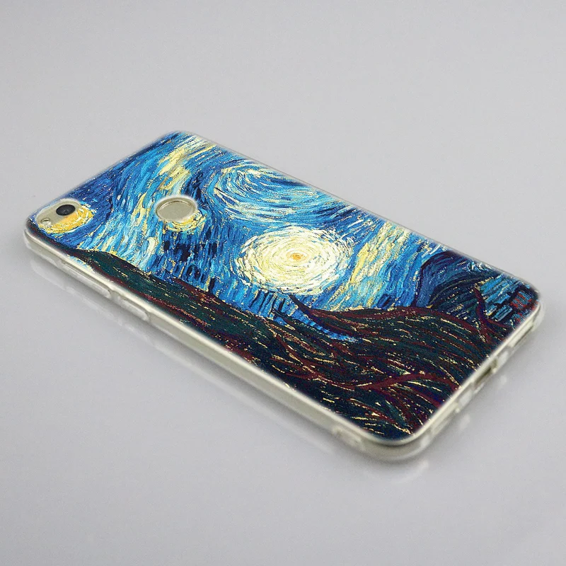 Популярный Мягкий силиконовый чехол Van Gogh Tardis для Huawei NOVA 3 3i 4 Honor 7A Pro 7S 6X 7X 8X 8 9 10 Lite