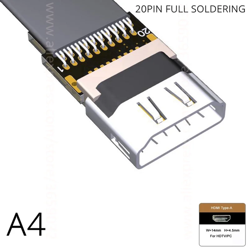 Микро HDMI Женский удлинитель Кабо мужского и женского пола кабель 5/10/15/20/30/50/80/100 см