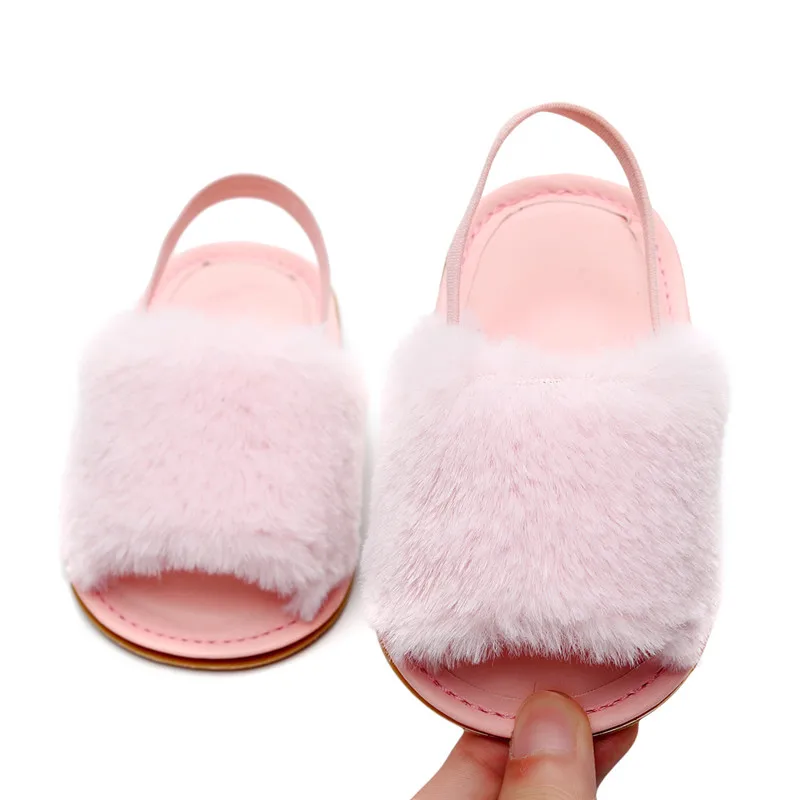 2020 летнее платье для маленьких девочек цвета Комнатные тапочки Сандалии