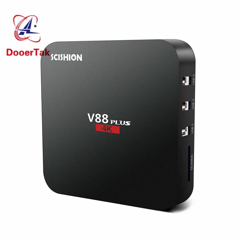 ТВ приставка SCISHION V88plus V88 Plus на Android 4K 2 ГБ 8 6 0 четырехъядерный процессор Rockchip 3229