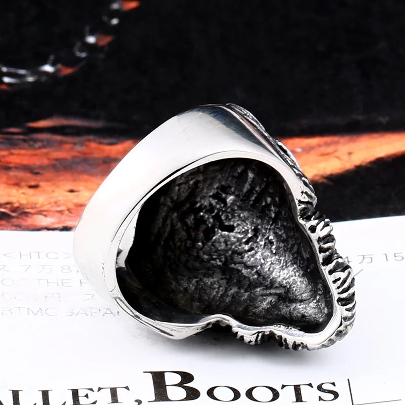 Мужское кольцо из нержавеющей стали в стиле панк|Кольца| |