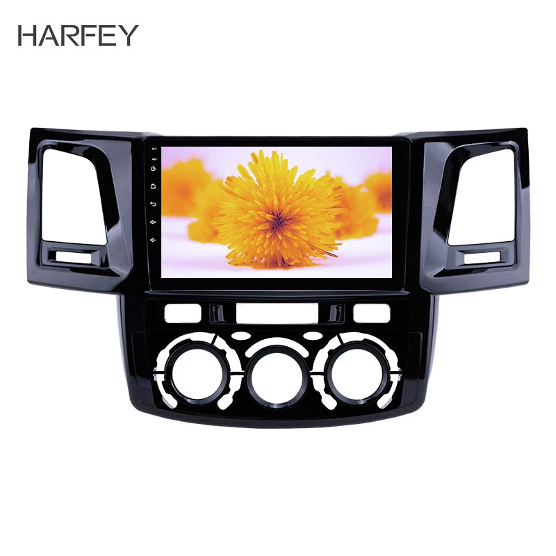 Harfey Автомобильный gps 9 &quotAndroid 8 1 Navi 2Din стерео для 2008 2014 Toyota Fortuner/Hilux Руководство A/C