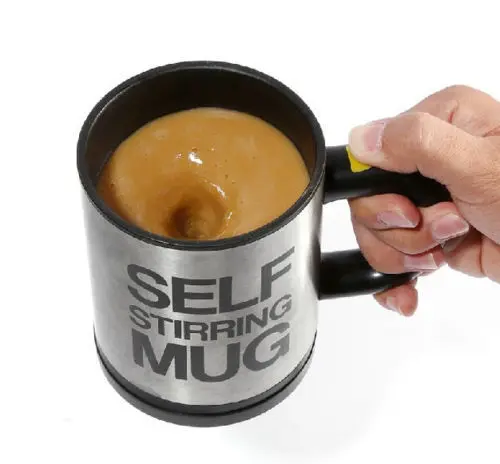 350ml Lazy Man Stainless steel Office self stirring Mug Mixing Tea Coffee | Дом и сад