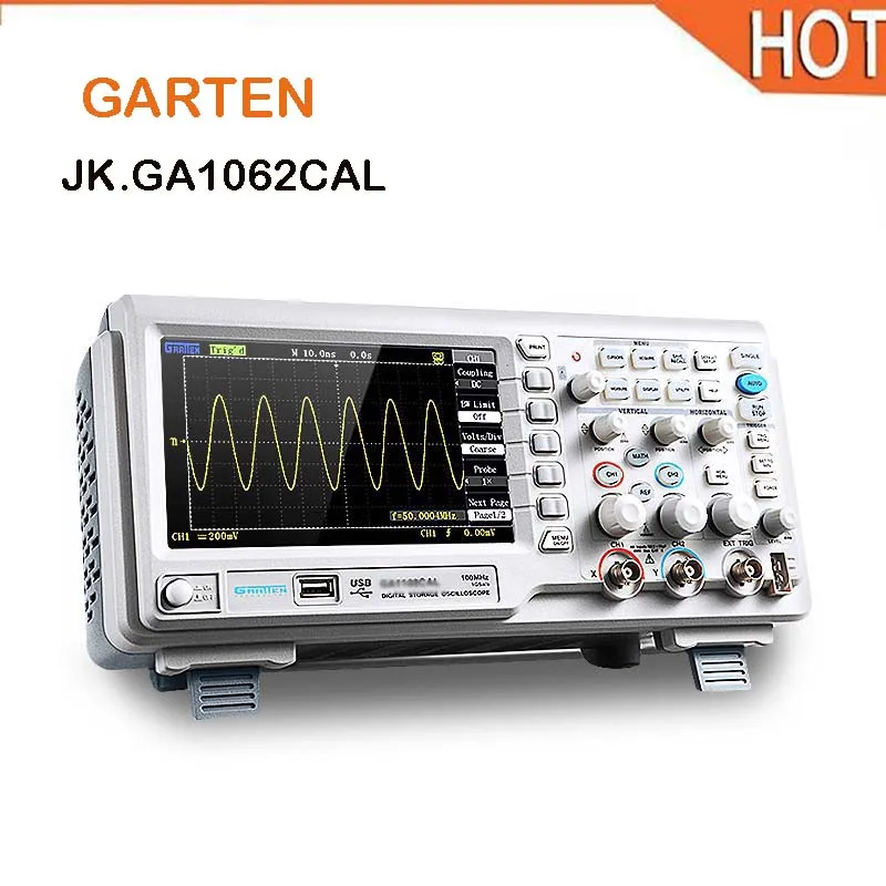 ATTEN ADS натуральная GA1062CAL цифровой осциллограф 60 мГц 1 г 2 канала|Осциллографы| |