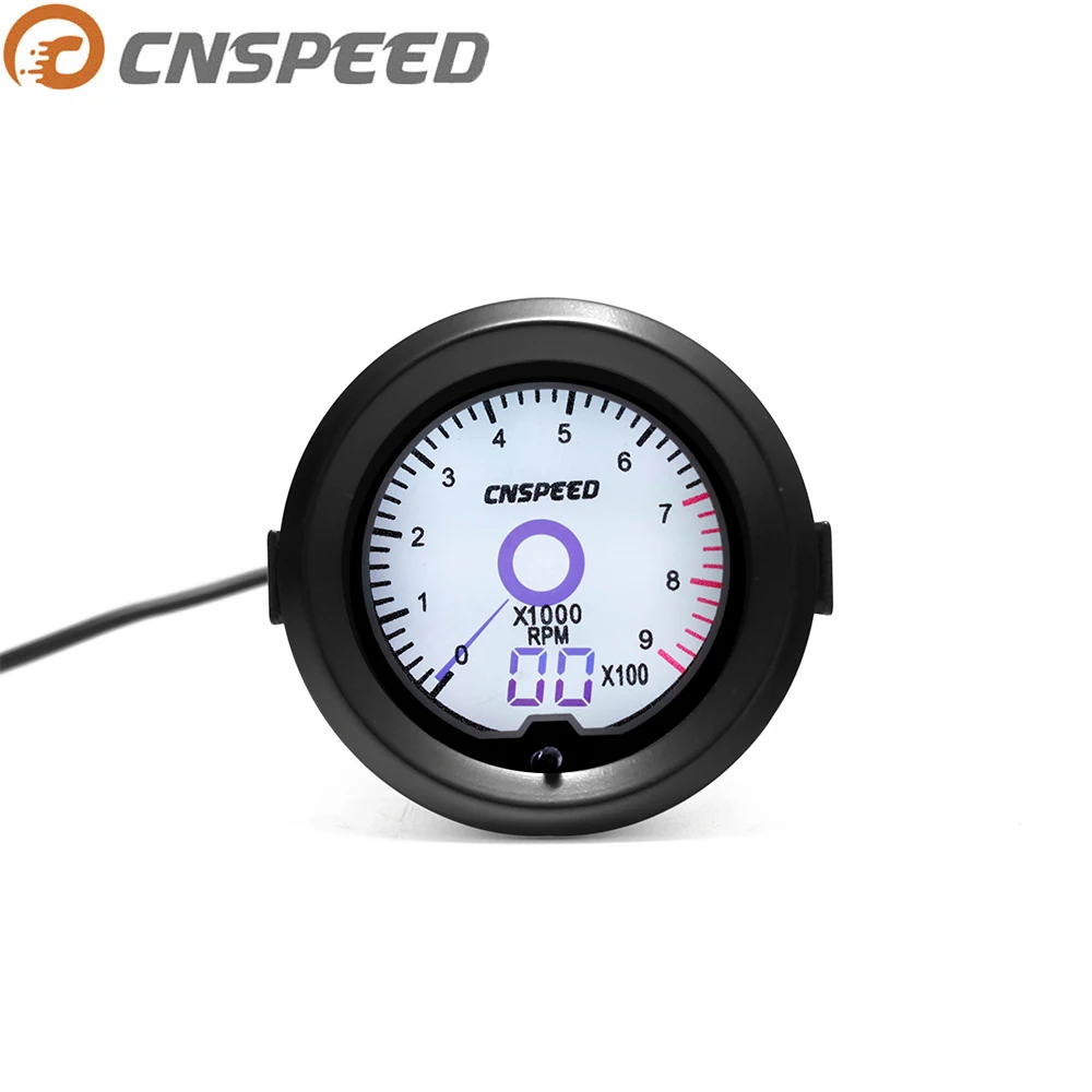 Тахометр автомобильный CNSPEED YC101429 2 дюйма 52 мм 12 В 0 8000 об./мин.|Тахометры| |
