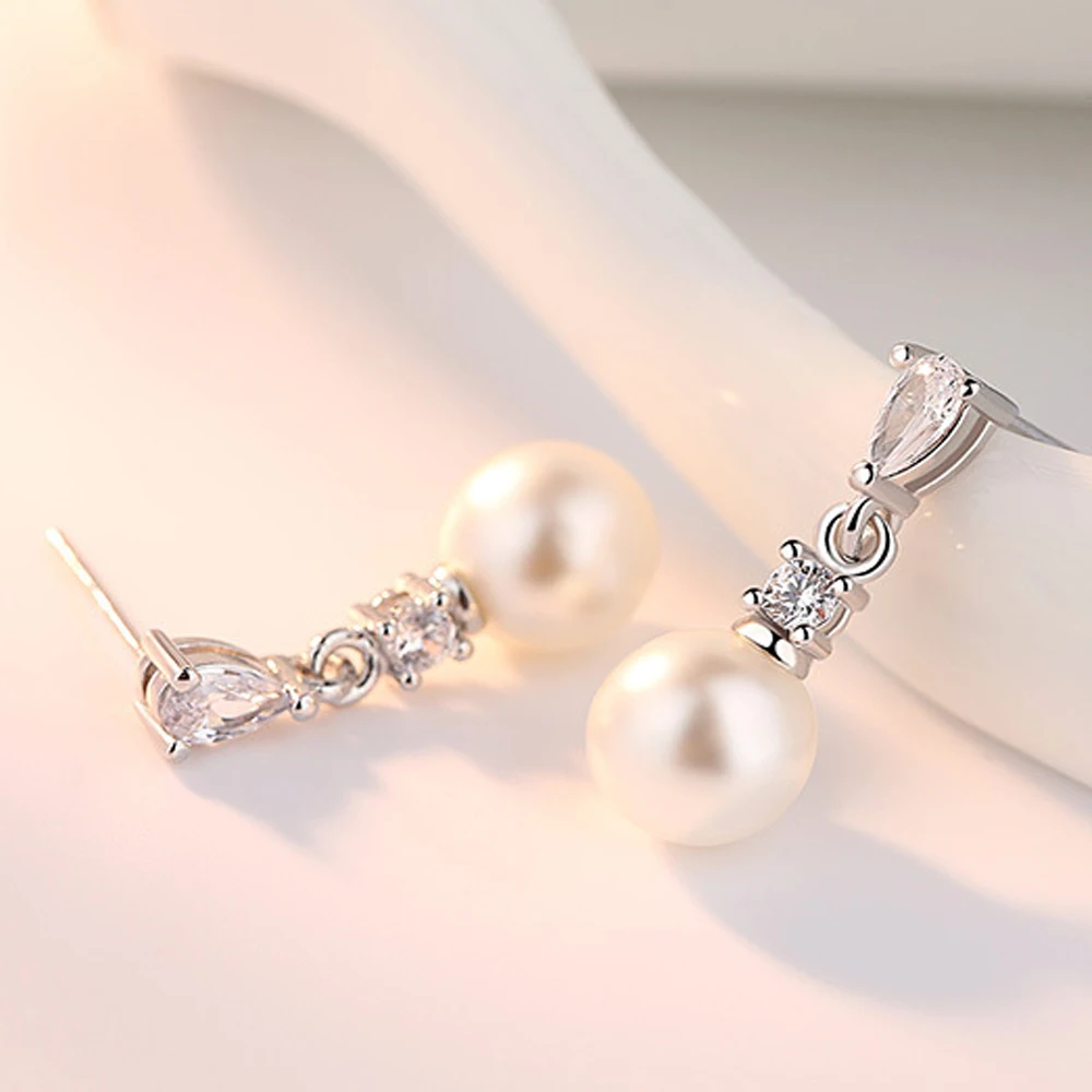 Новая мода пресноводный жемчуг серьги для Для женщин Свадебные украшения