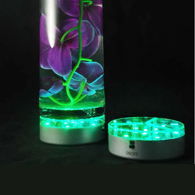 Светодиодный Стекло кальян для курения кальянный свет база с Дистанционный