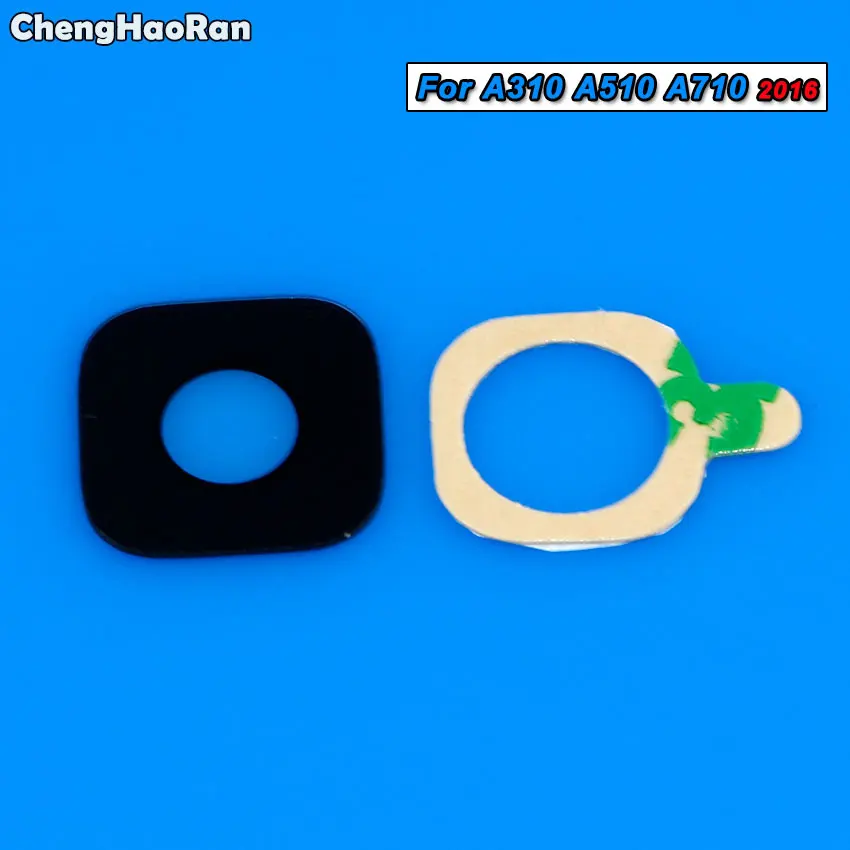 ChengHaoRan 2 шт. стеклянный объектив задней камеры с наклейкой для Samsung Galaxy A3 A5 A7 (2015 2015
