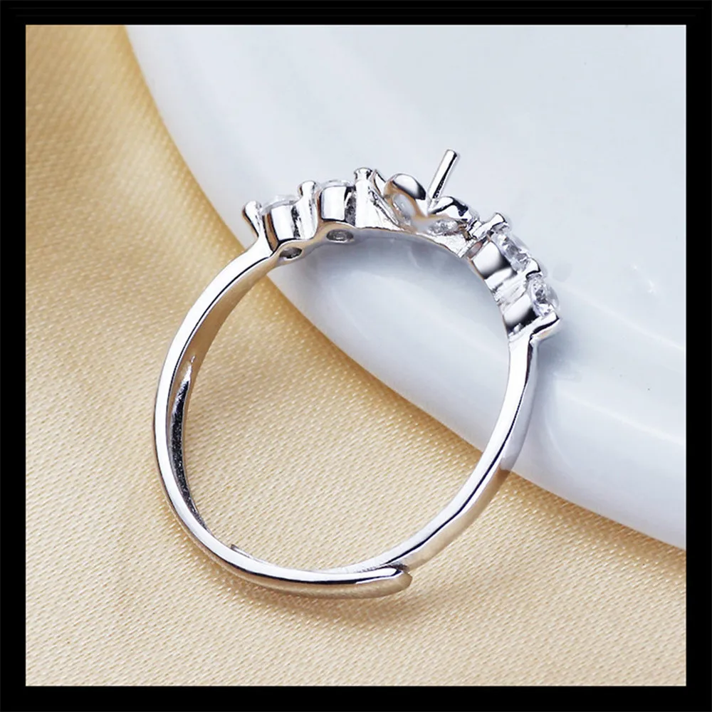 Женское жемчужное кольцо классическое основание для колец кольца с изменяемыми