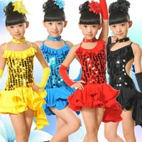 childrens latin dance childrens costumes dance clothes practice clothes siamese dance skirt stage performance clothing