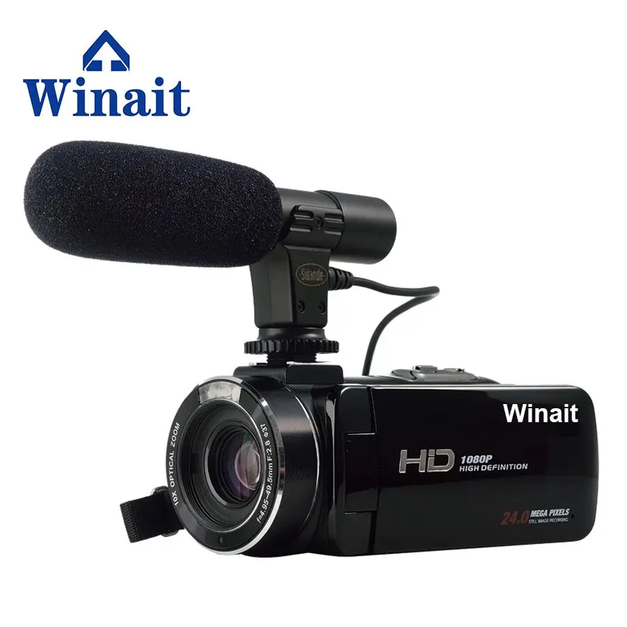 Winait профессиональная видеокамера HDV-Z20 3 0 &quotсенсорный дисплей Full HD WIFI камера