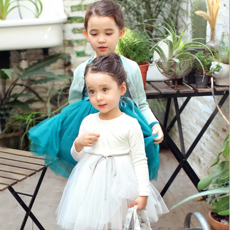 2020 Top Fashion Full Casual Ball Gown Regular Voile New Dress Baby Girls Lace Belt Princess Kids Dresses For Party And Wedding | Детская